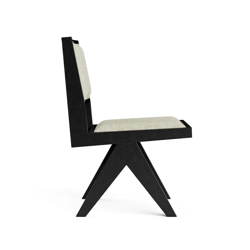 Ensemble de salle à manger rond moderne Evrena 7 pièces en bois massif noir de 150 cm (59 pouces) de Furniture of America