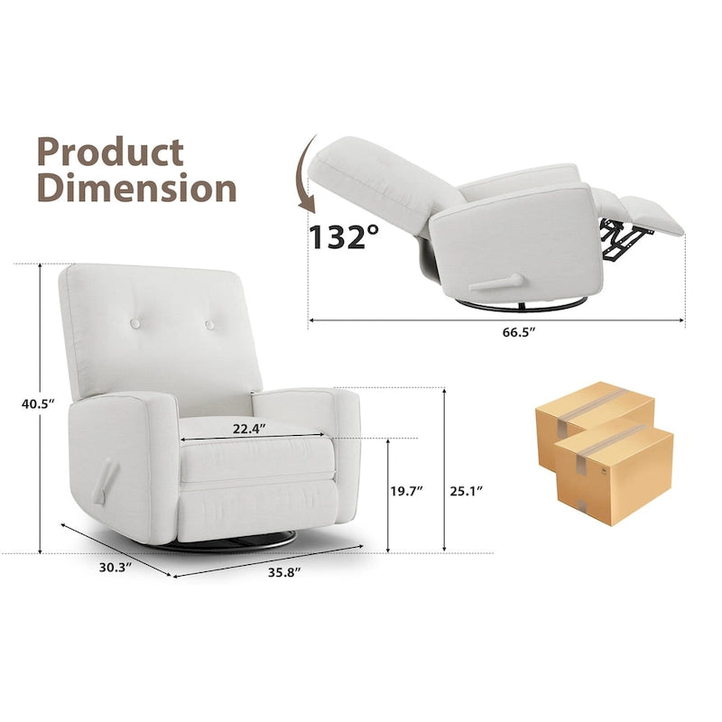 Fauteuils inclinables, fauteuils à bascule pivotants, fauteuils inclinables à bascule, fauteuils inclinables pour adultes, fauteuils à bascule pivotants à 360°