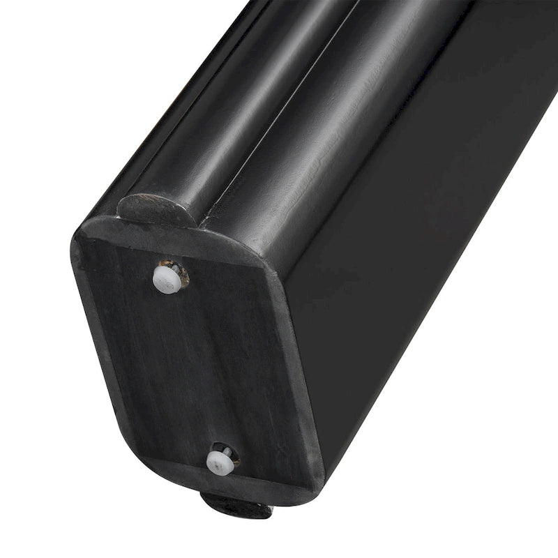 Table console 60 en placage de bois d'acacia courbé - Design minimaliste avec pieds en bois massif