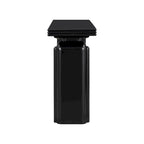 Table console 60 en placage de bois d'acacia courbé - Design minimaliste avec pieds en bois massif