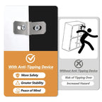 Meuble mural de 104,2 cm avec étagères et placards pour téléviseurs jusqu'à 78 pouces.