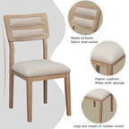 Ensemble de salle à manger en bois 6 pièces avec table, 4 chaises et banc