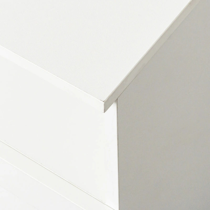 Meuble TV blanc moderne et minimaliste avec 3 tiroirs pour téléviseur 80 pouces - 41 x 180 x 53 cm