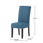 Chaises de salle à manger en tissu Pertica (lot de 2) par Christopher Knight Home - 45 cm L x 65 cm l x 101 cm H