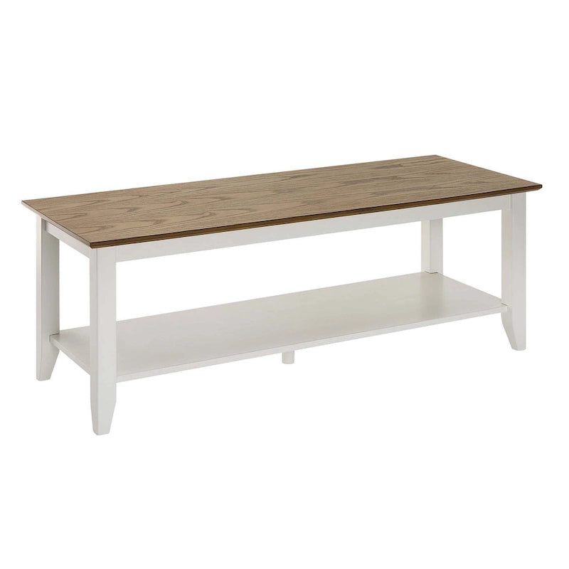 Table basse American Heritage de Convenience Concepts avec étagère