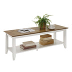 Table basse American Heritage de Convenience Concepts avec étagère