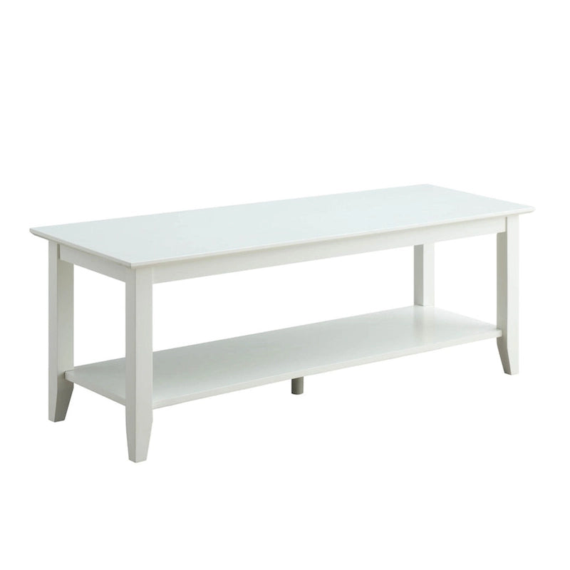 Table basse American Heritage de Convenience Concepts avec étagère