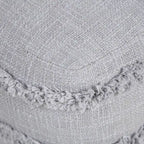 Pouf ottoman Sevita à rayures texturées unies