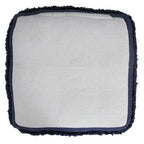 Pouf ottoman Sevita à rayures texturées unies