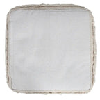 Pouf ottoman Sevita à rayures texturées unies