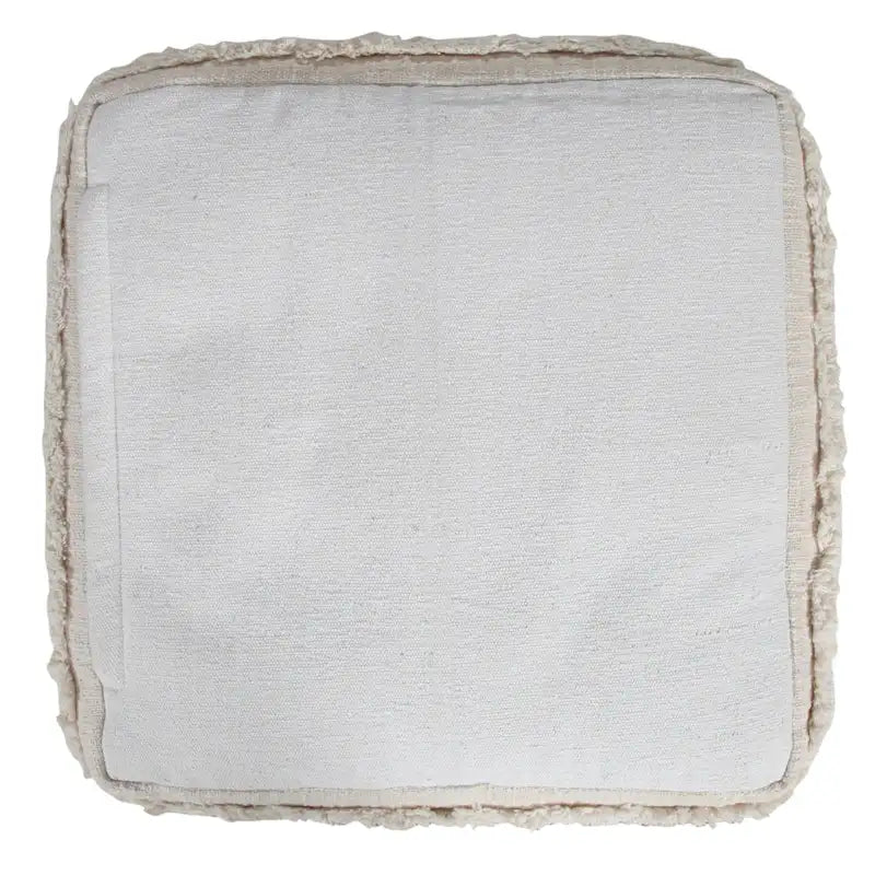 Pouf ottoman Sevita à rayures texturées unies