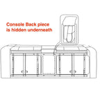 Canapé inclinable manuel 2 places Betsy Furniture en microfibre avec console 8007