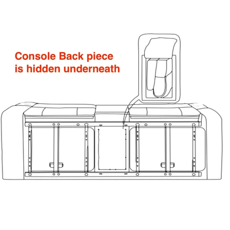 Canapé inclinable manuel 2 places Betsy Furniture en microfibre avec console 8007