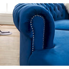 Canapé d'angle modulaire symétrique incurvé en velours 138,6