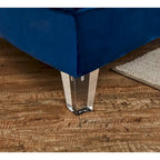 Canapé d'angle modulaire symétrique incurvé en velours 138,6