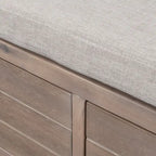 Banc de rangement avec panier amovible et 2 tiroirs