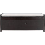 Banc de rangement avec 3 portes en forme de volets