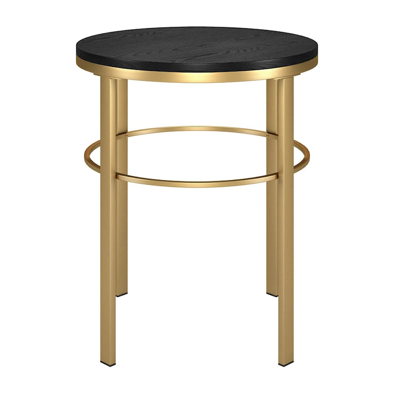 Table d'appoint ronde Gaia 20 pouces de large avec plateau en MDF
