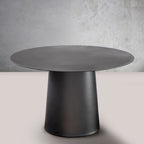 CraftHome Outdoor Modern and Elegant Single Round Coffee Table with Sturdy Iron Base