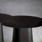 Table basse ronde d'extérieur CraftHome, moderne et élégante, avec un piètement robuste en fer.