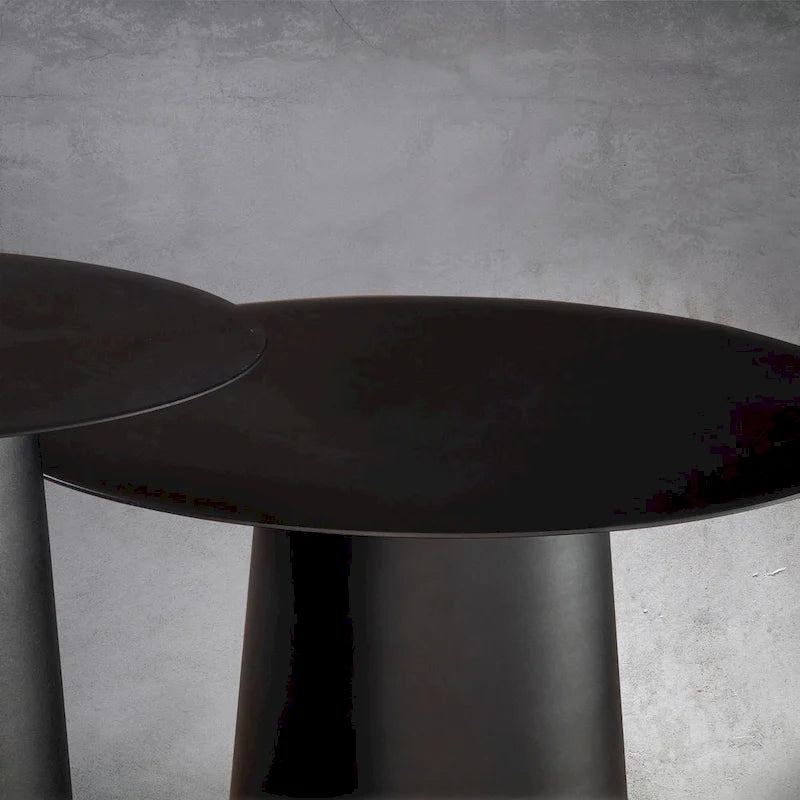 Table basse ronde d'extérieur CraftHome, moderne et élégante, avec un piètement robuste en fer.