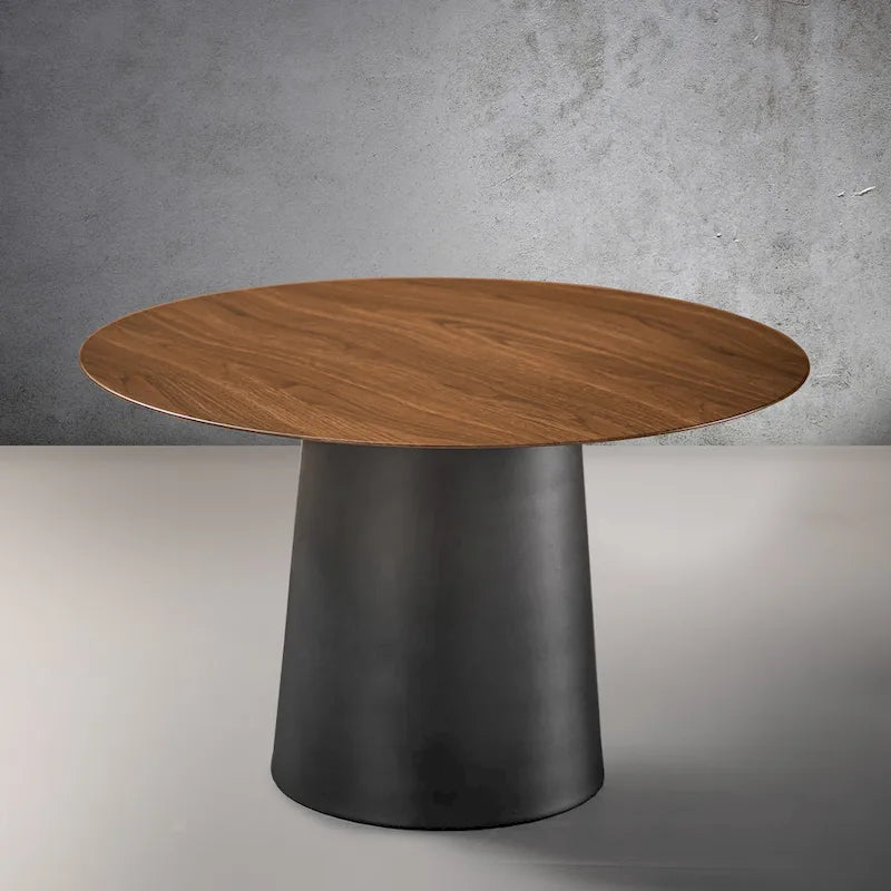 Table basse ronde d'extérieur CraftHome, moderne et élégante, avec un piètement robuste en fer.