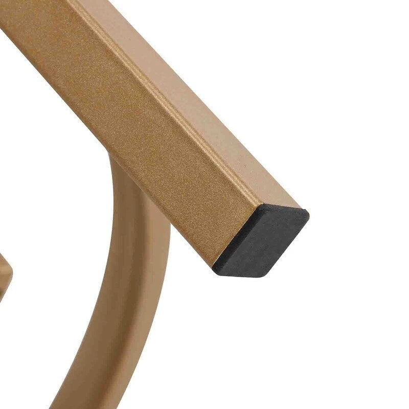 Table d'appoint ronde Grondin 20.67 avec plateau en pierre frittée et structure en métal, table d'appoint de style moderne avec pieds antidérapants