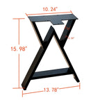 Pied de table robuste type W pour articles de maison