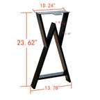 Pied de table robuste type W pour articles de maison