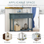 Console moderne avec deux tiroirs et une étagère inférieure