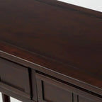 Console moderne avec deux tiroirs et une étagère inférieure