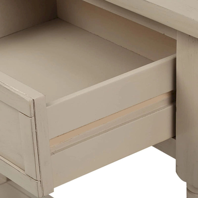 Console moderne avec deux tiroirs et une étagère inférieure