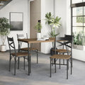 DH BASIC Small Space 4-Person Dining Set by Denhour