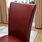 Chaises de salle à manger en similicuir ou table de salle à manger ronde en verre