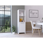 Armoire de rangement FM Furniture Danforth, armoire à une porte, quatre étagères