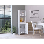 Armoire de rangement FM Furniture Danforth, armoire à une porte, quatre étagères