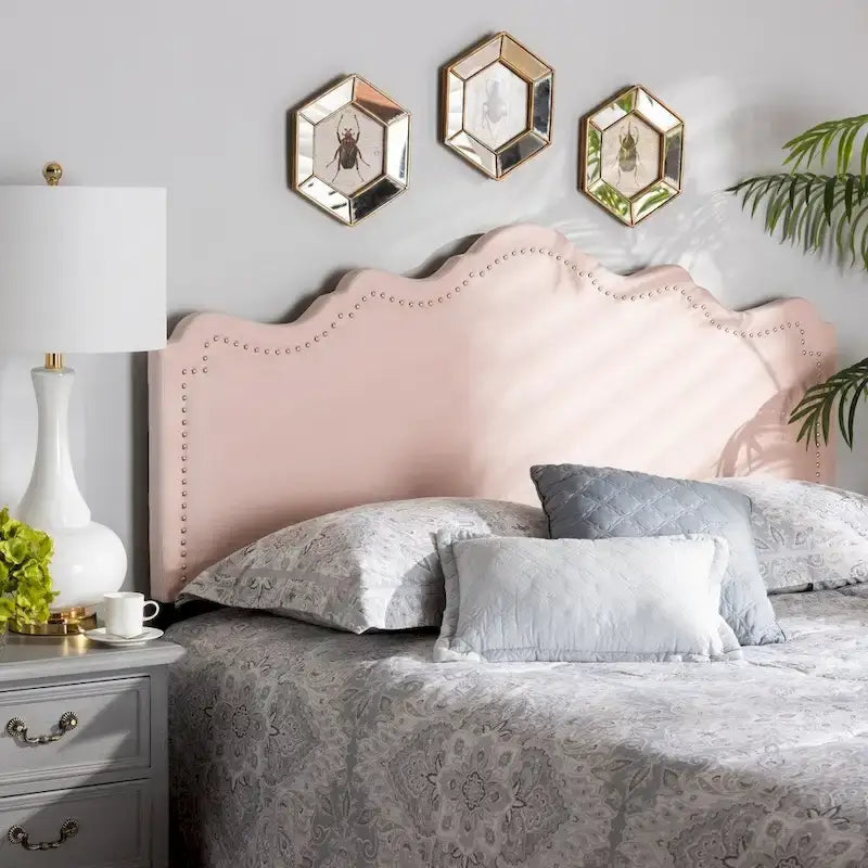 Tête de lit contemporaine en tissu