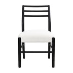 Chaises de salle à manger rembourrées en tissu fétuque et bois d'hévéa (lot de 2) par Christopher Knight Home