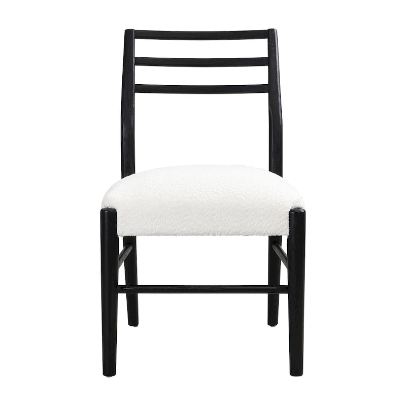 Chaises de salle à manger rembourrées en tissu fétuque et bois d'hévéa (lot de 2) par Christopher Knight Home