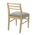 Chaises de salle à manger rembourrées en tissu fétuque et bois d'hévéa (lot de 2) par Christopher Knight Home