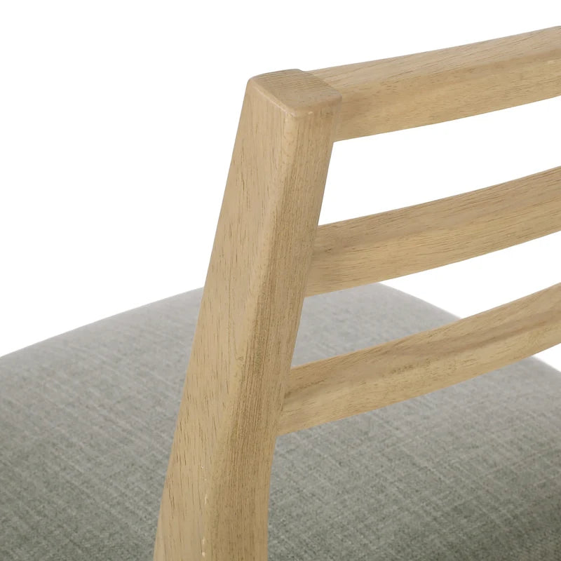 Chaises de salle à manger rembourrées en tissu fétuque et bois d'hévéa (lot de 2) par Christopher Knight Home