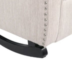 Fauteuil à bascule à oreilles capitonné en tissu Dobles de Christopher Knight Home