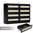 Commode en rotin pour chambre à coucher