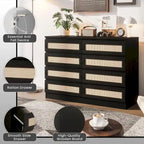 Commode en rotin pour chambre à coucher