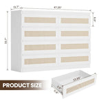 Commode en rotin pour chambre à coucher