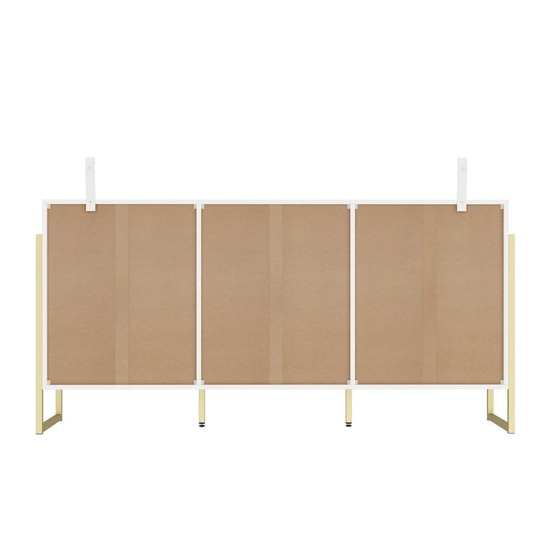 Commode polyvalente à 9 tiroirs - Noir et or élégants, coffre de qualité supérieure