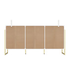 Commode polyvalente à 9 tiroirs - Noir et or élégants, coffre de qualité supérieure