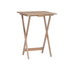 Ensemble de table et plateau en bois flotté d'acacia