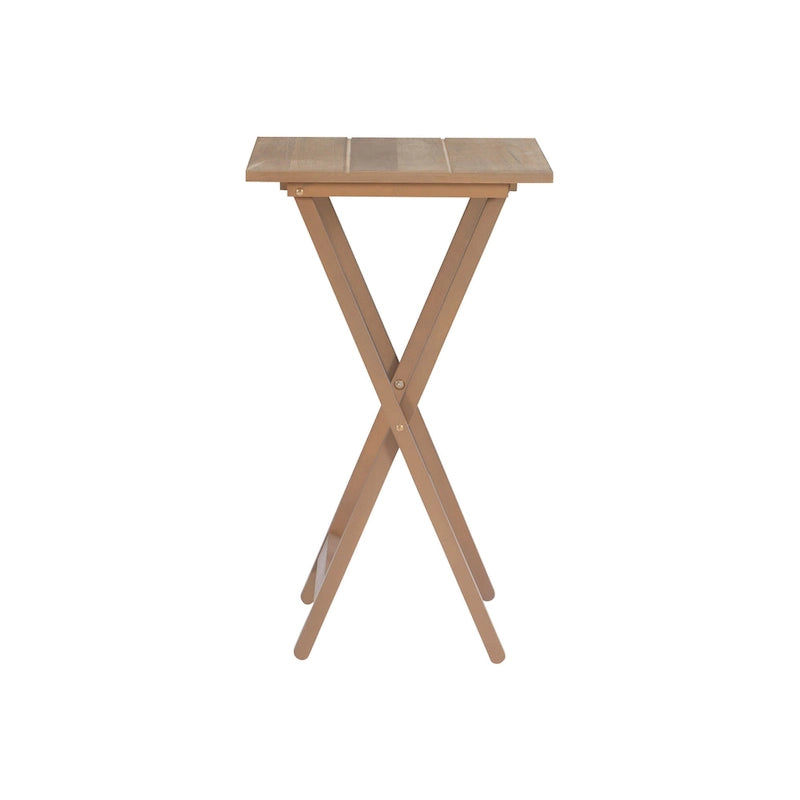 Ensemble de table et plateau en bois flotté d'acacia
