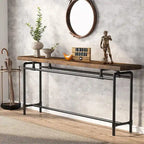70.9 Inches Console Sofa Table for Living Room, Wood Entryway Table